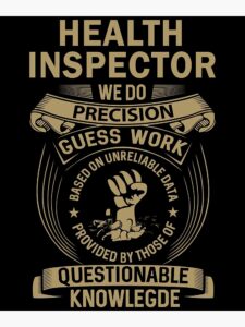 Funny health inspector picture