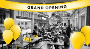 Picture of a restaurant grand opening