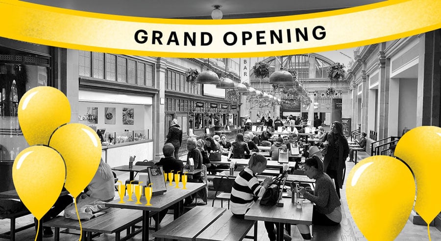 Picture of a restaurant grand opening