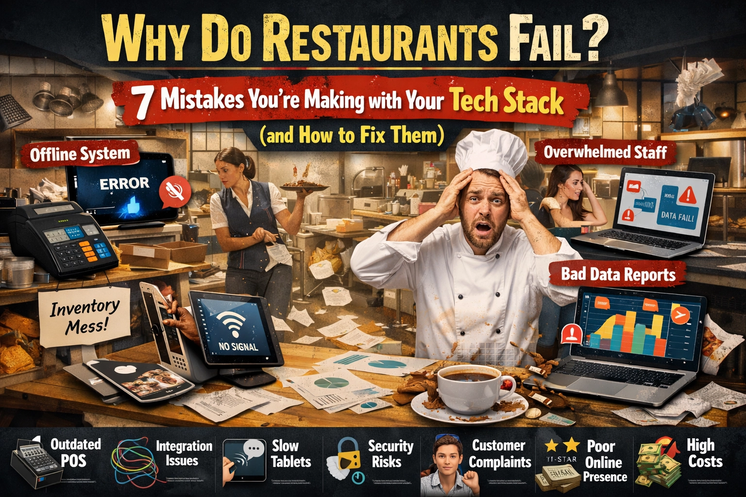 Why Do Restaurants Fail? 7 Mistakes You’re Making with Your Tech Stack (and How to Fix Them)